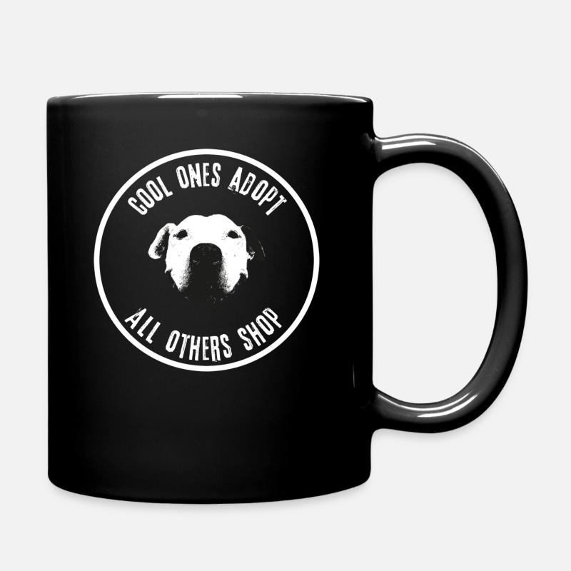 Adopt Don't Shop - Tasse einfarbig - Schwarz