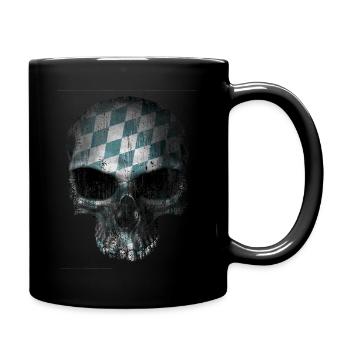 Bavarian skull - Tasse einfarbig - Schwarz - Rechts