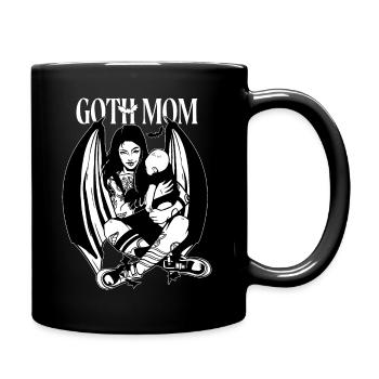 GOTH MOM GOTHIC MAMA EMO MUTTI - Full Colour Mug - black - Right