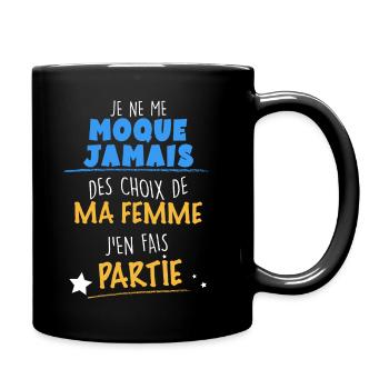 Humour mari - Mug uni - noir - Droite
