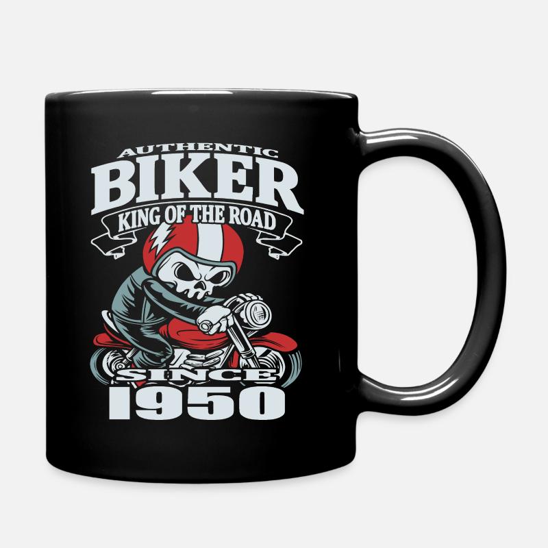 Biker since 1950 - Full Colour Mug - black
