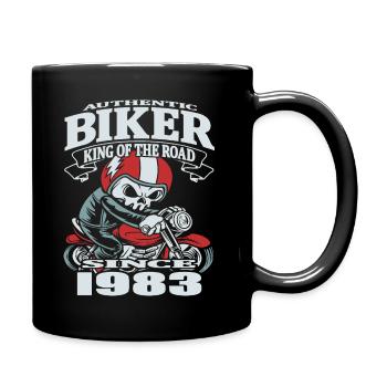 Biker seit 1983 - Tasse einfarbig - Schwarz - Rechts