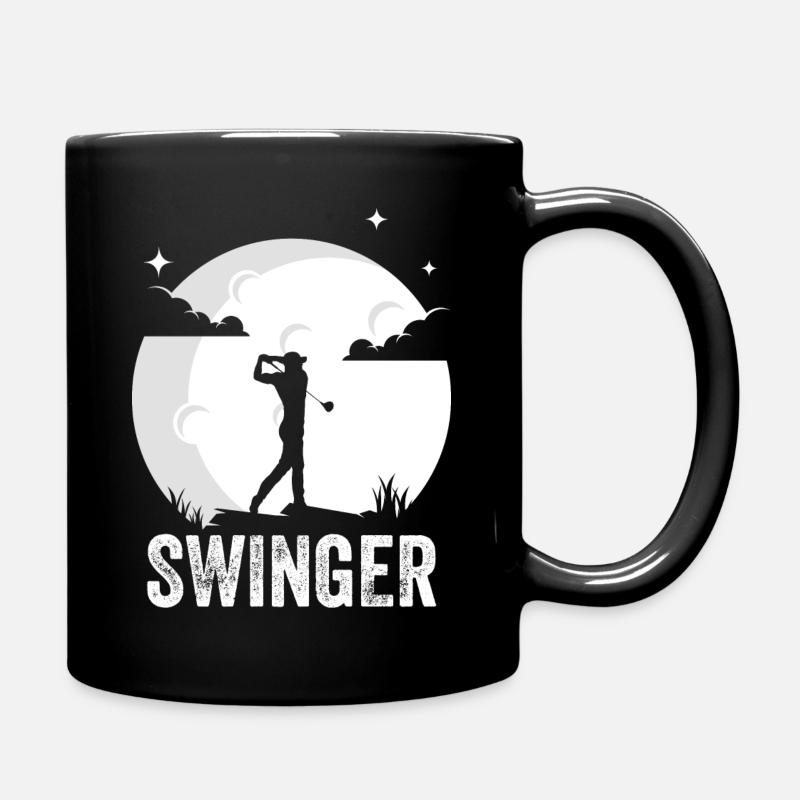 Golf Swinger Golfer Golfer Golf - Tasse einfarbig - Schwarz