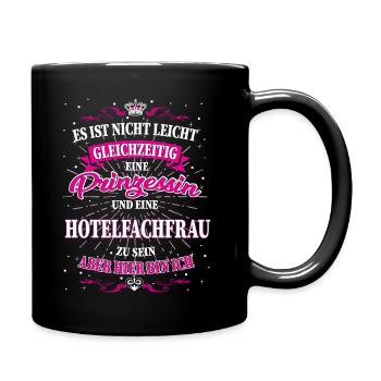 Hotelfachfrau und Prinzessing T-Shirt - Tasse einfarbig - Schwarz - Rechts