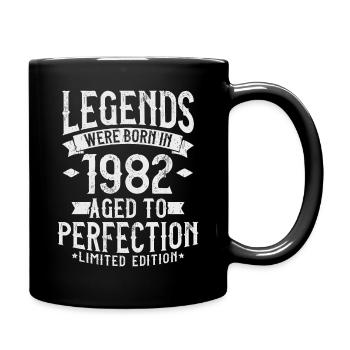 Né en 1982 Legends Cadeau d’anniversaire - Mug uni - noir - Droite