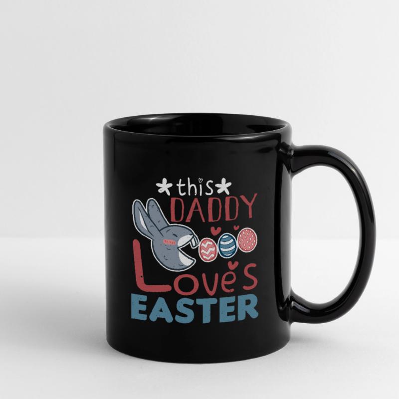 Daddy Loves Easter Rabbit Egg Easter Sunday Full Colour Mug