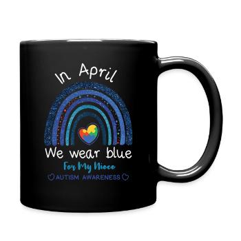 Niece Autism Special Autism Awareness - Full Colour Mug - black - Right