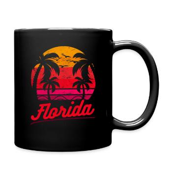 Florida Vacation Surf Beach Tropical Summer - Tasse einfarbig - Schwarz - Rechts