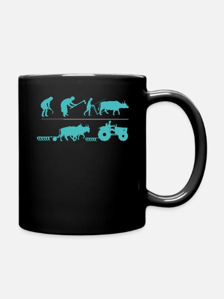 Agriculteur agricole Rancher Drive Evolution du tracteur - Mug uni - noir