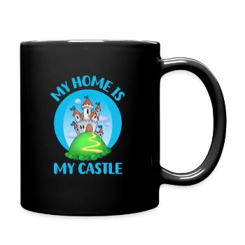 My Home Is My Castle - Full Colour Mug - black - Right