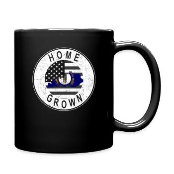 Land Map America US Flag Home Grown Kentucky - Full Colour Mug - black - Right