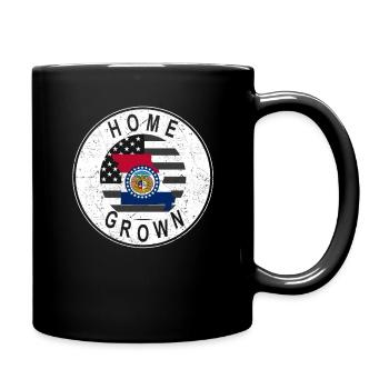 Land Map America US Flag Home Grown Missouri - Full Colour Mug - black - Right
