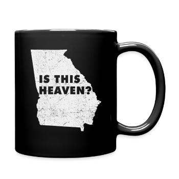 Carte terrestre Amérique État américain Accueil Paradis Géorgie - Mug uni - noir - Droite