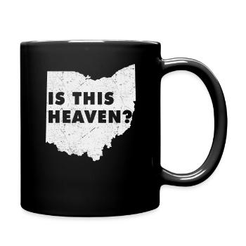 Land Map America US State Home Heaven Ohio - Tasse einfarbig - Schwarz - Rechts