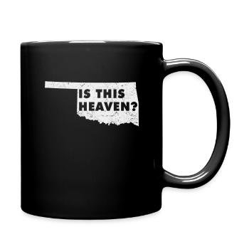 Land Map America US State Home Heaven Oklahoma - Tasse einfarbig - Schwarz - Rechts