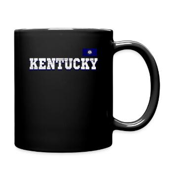 State Name America State Flag Kentucky - Full Colour Mug - black - Right