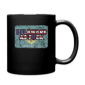 America US Flag State Flag Delaware - Tasse einfarbig - Schwarz - Rechts