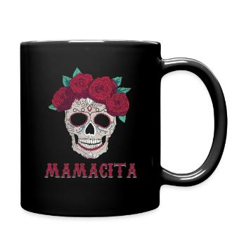 Mama Rose Sugar Skull Muertos Jour Mort Halloween - Mug uni - noir - Droite