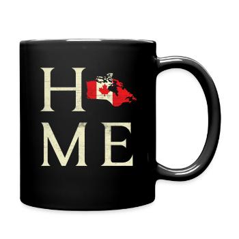 Accueil Carte des terres Canada Fière fête canadienne du Canada - Mug uni - noir - Droite