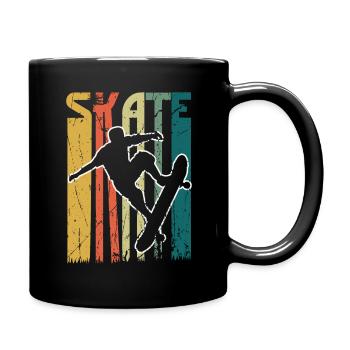 Vtintage Skate Skating Board Skateboard Rétro - Mug uni - noir - Droite