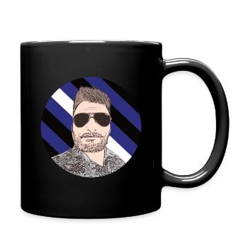 Leather Man - Tasse einfarbig - Schwarz - Rechts