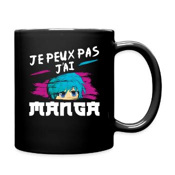 Vaporwave Japan Japanese Can't I Manga Anime - Tasse einfarbig - Schwarz - Rechts
