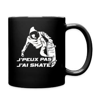 Skating Board Skate Skater Can't I Skateboard - Tasse einfarbig - Schwarz - Rechts