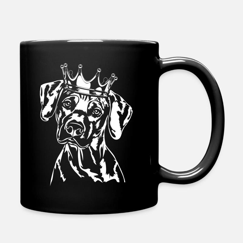 RHODESIAN RIDGEBACK Krone Hund Hunde Wilsigns - Tasse einfarbig - Schwarz