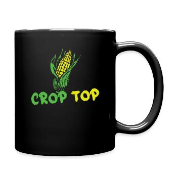 Beach 2022 Tropical Funny Corn Crop Summer - Tasse einfarbig - Schwarz - Rechts