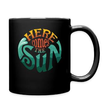 Comes Sun Beach 2022 Tropical Hello Summer - Tasse einfarbig - Schwarz - Rechts