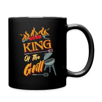 Flame Grill Barbecue Steak Backyard Summer 2022 - Tasse einfarbig - Schwarz - Rechts