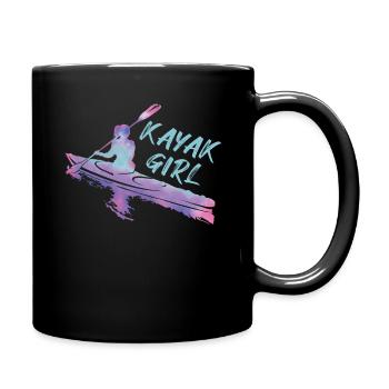 Boating Boat Girl Kayak Pontoon Lake Summer 2022 - Tasse einfarbig - Schwarz - Rechts
