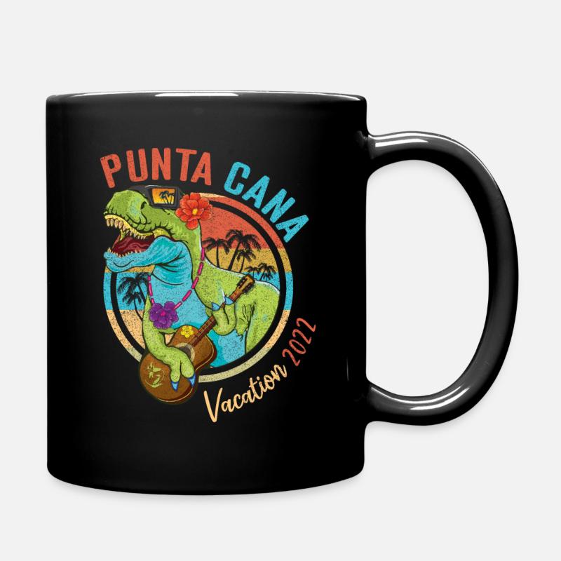 Vintage Punta Cana Vacation 2022 Tropical Summer - Tasse einfarbig - Schwarz