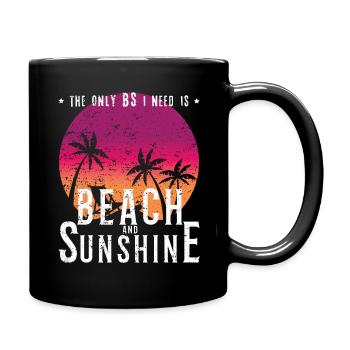 Beach Sunshine Tropical Hello Summer 2022 - Full Colour Mug - black - Right