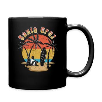 Santa Cruz Vacation 2022 Tropical Hello Summer - Full Colour Mug - black - Right