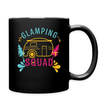 Squad Adventure Vacation Glamp Go Camping - Tasse einfarbig - Schwarz - Rechts