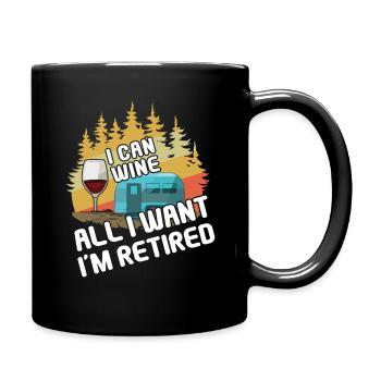 Wine Adventure Vacances Glamp Go Camping - Mug uni - noir - Droite