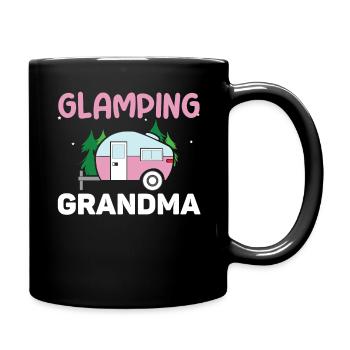 Adventure Vacation Glamp Grandmom Camping - Full Colour Mug - black - Right