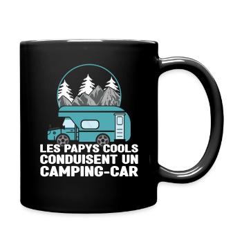 Cool Grandpas Drive Motor Home Camper Camping - Full Colour Mug - black - Right