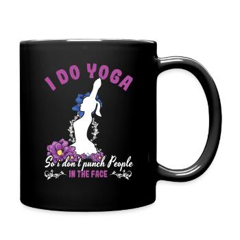 Relax Yoga Zen Mandala Méditer Drôle Punch Yoga - Mug uni - noir - Droite
