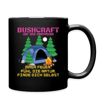 Adventure Nature Feel Camp Camper Camping - Full Colour Mug - black - Right