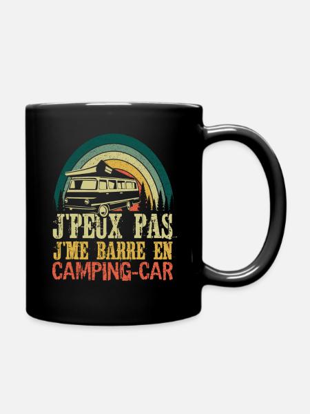 Aventure Nature Je ne peux pas être en camping-car - Mug uni - noir