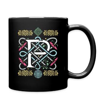 P - Full Colour Mug - black - Right