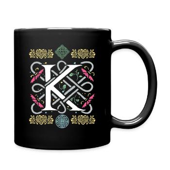 K - Full Colour Mug - black - Right