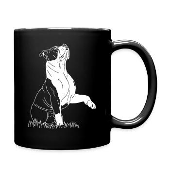 American Bully XL - Tasse einfarbig - Schwarz - Rechts