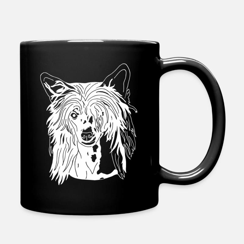 Chinesischer Schopfhund - Tasse einfarbig - Schwarz