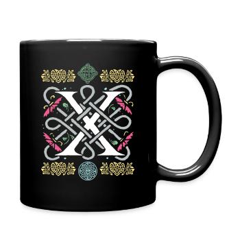 X - Full Colour Mug - black - Right