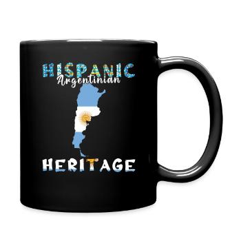 Mois du patrimoine hispanique argentin - Mug uni - noir - Droite