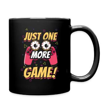 Eyes One More Play Game Video Game Lover Gaming - Full Colour Mug - black - Right