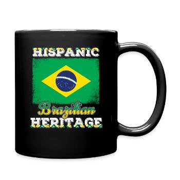 Brésil Mois du patrimoine hispanique brésilien - Mug uni - noir - Droite